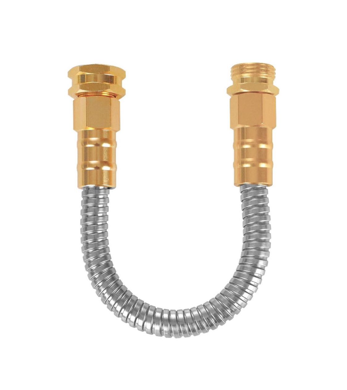 TOUCHRICH 1FT 304 Stainless Steel Metal Garden Hose Heavy Duty Water