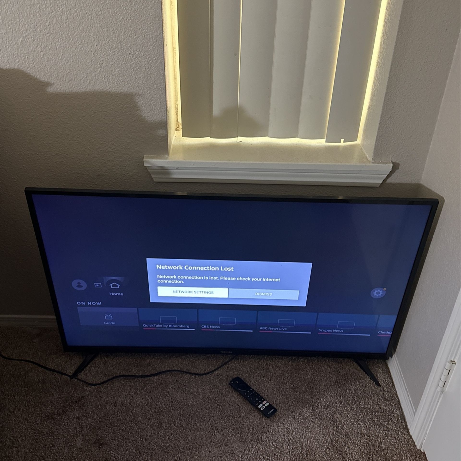 Toshiba Fire Tv With Remote.
