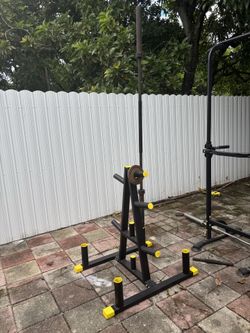 600lb Weight & Bar Stand