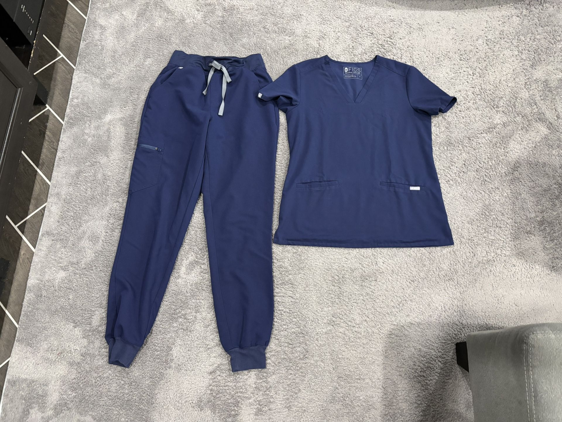 S/T FIGS Navy Blue Scrub Set