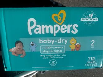 Pampers Baby-Dry Size 2 Diapers 112 Count