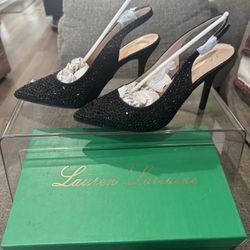 Lauren Lorraine Rachel Black Heels- Size 8