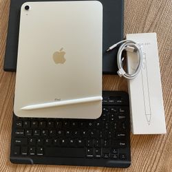 Apple iPad 10th Generation 256GB  With  Keyboard case and Pencil 