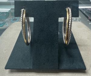 (79154)925 HOOP EARRINGS DAVID YURMAN