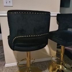 Black and Gold Barstools Set Of 4