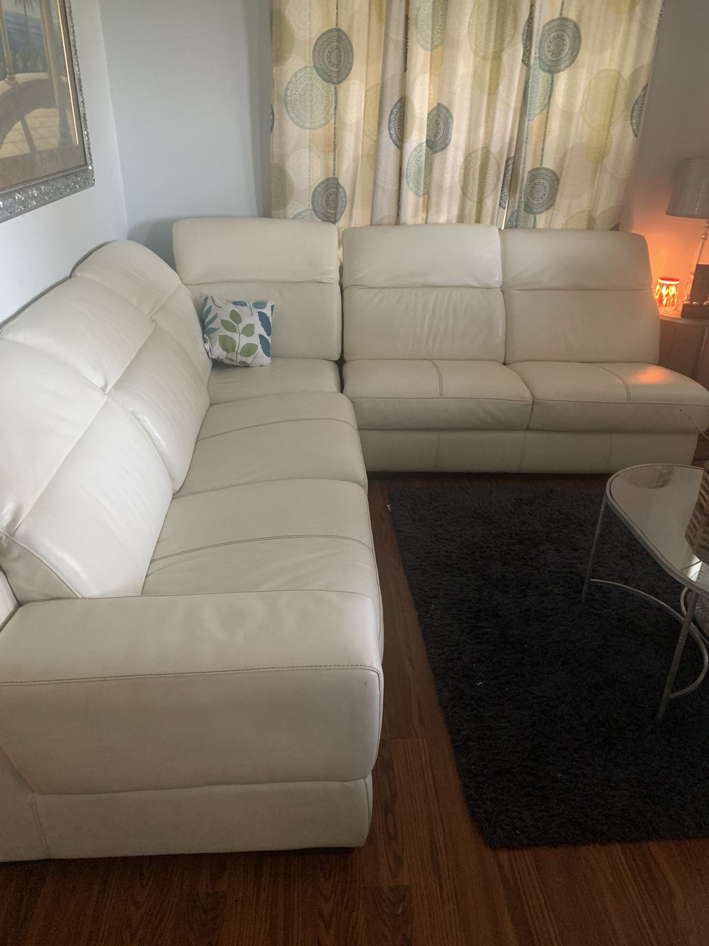 White Leather Couch