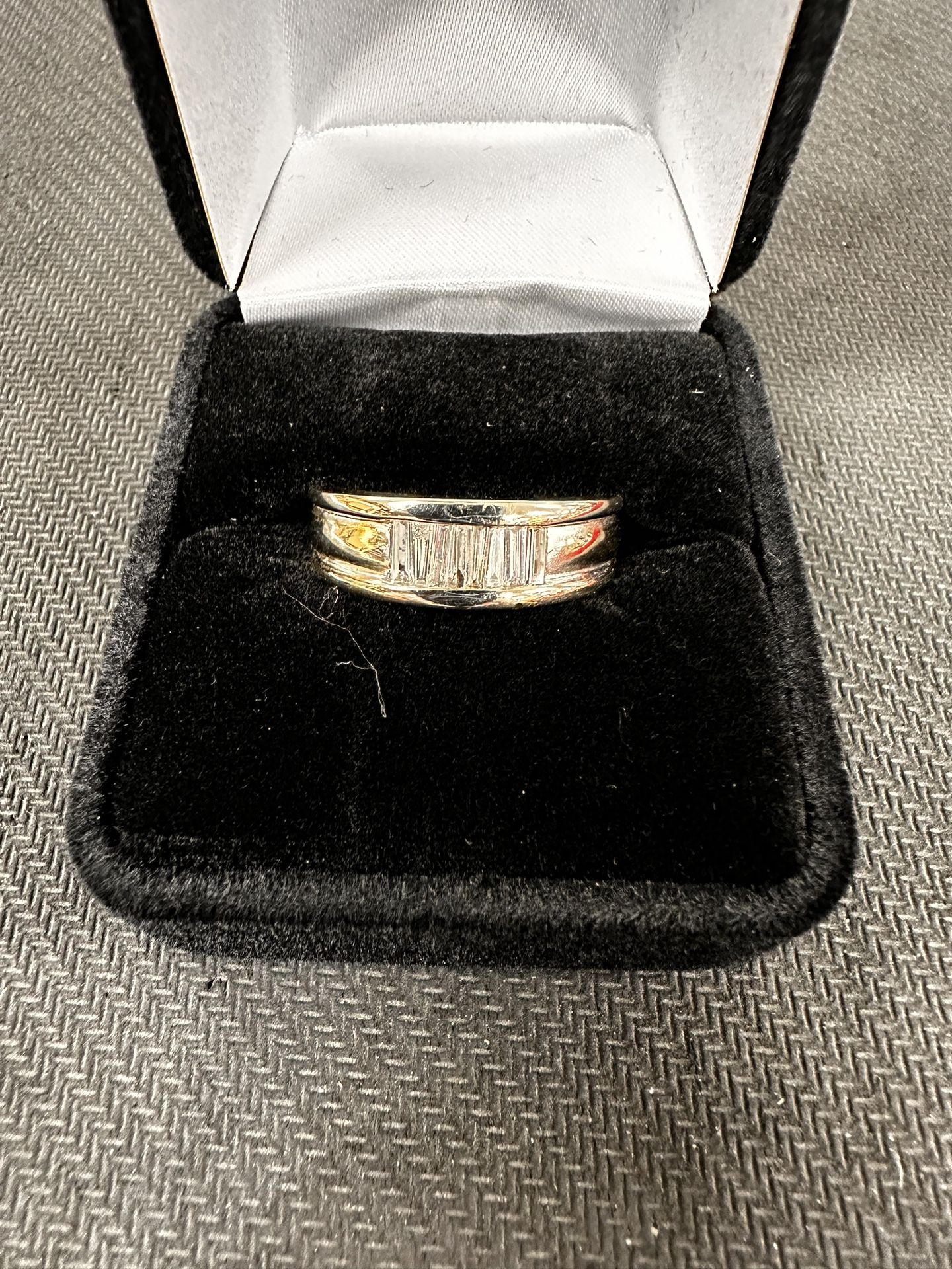 14k Diamond Ring White Gold