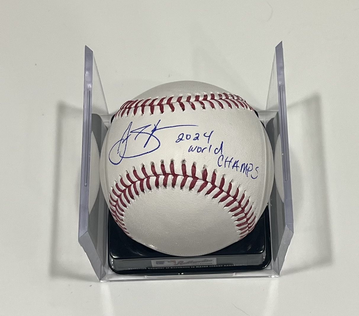 Gavin Stone Autographed Baseball Los Angeles Dodgers “2024 World Champs”
