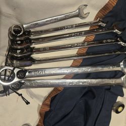 SNAP-ON SAE Ratcheting Combo Wrenches 