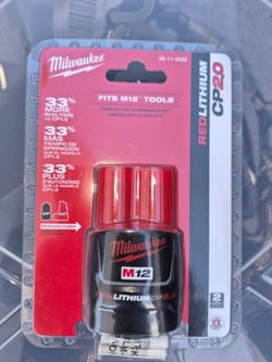 Milwaukee battery m12 ,2.0 brand new firm on price