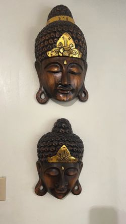 Wall art wood and resin Balinese style
