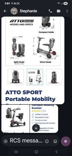 Atto sport mobility scooter