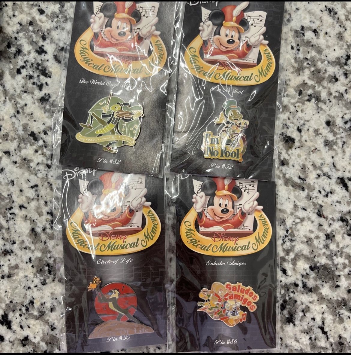 Disney Magical Musical Moments Pin Lot Of 4 - BRAND NEW