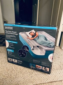 Intex Dura Beam Plus Air Mattress, Queen, 16”
