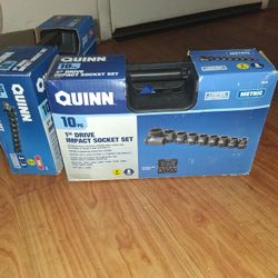 Quinn 10pc 1" Drive Impact Socket Set