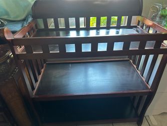wooden changing station