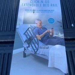 Rail Extendable Bed Rail Click N GO Bed Rail NEW open Box Bed Rail MAKE AN OFFER!