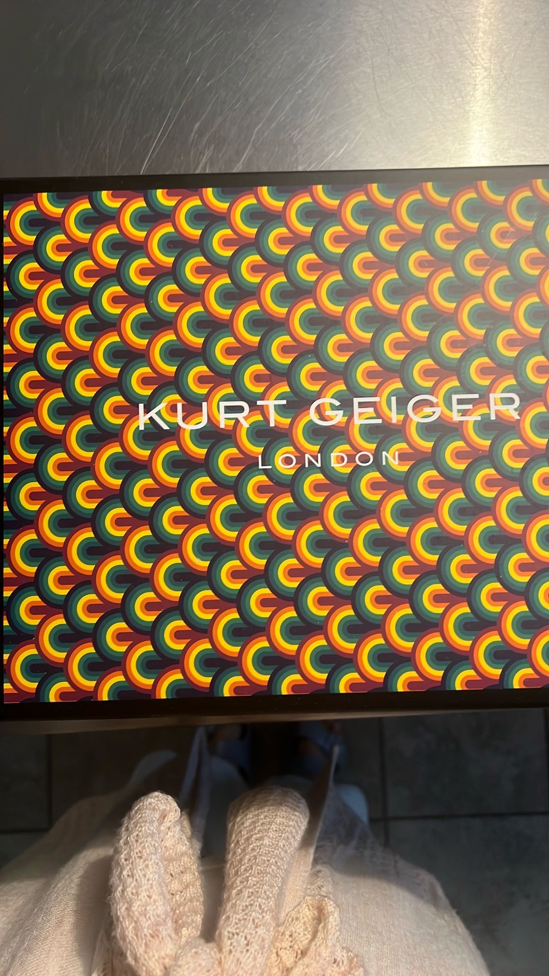 Kurt Geiger Size 8 Navy Blue/multi