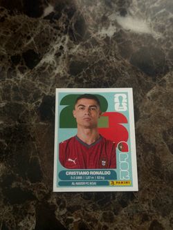 Cristiano Ronaldo panini 2026 World Cup sticker