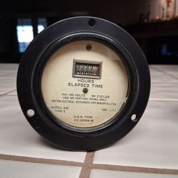 Vintage Weston Hour Meter 110-130 Volts Model 691 Type 2. ~ Untested...asking ONLY $40.00