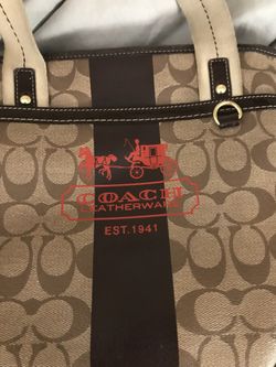 Coach signature handbag RARE
