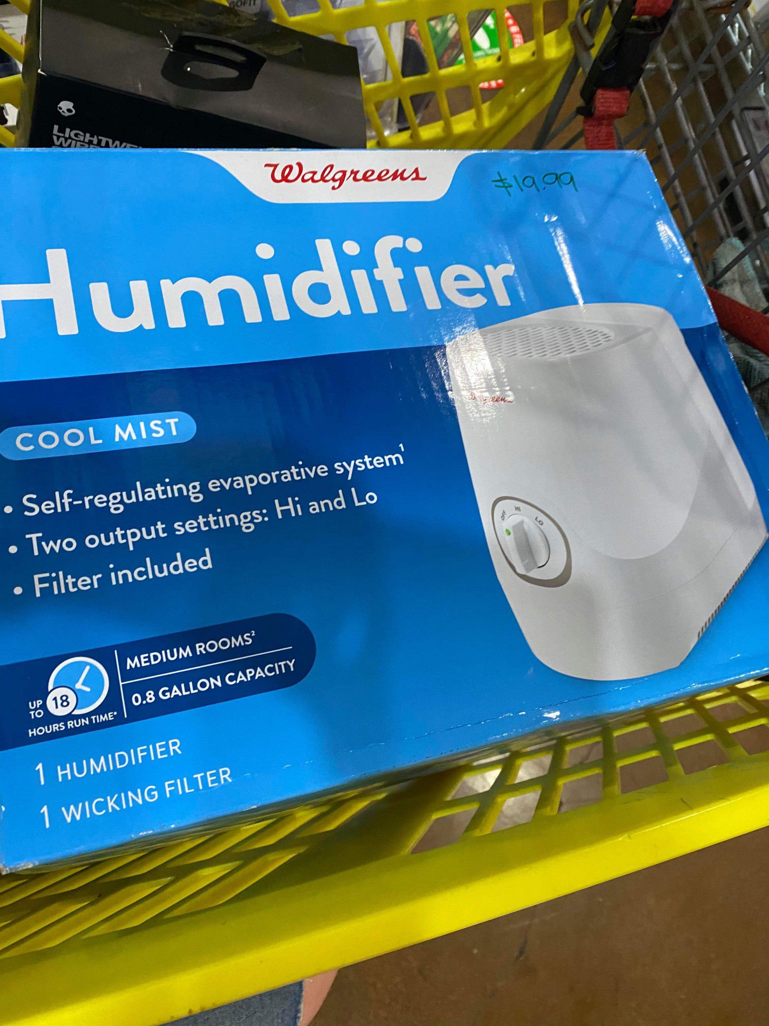 Cool Mist Humidifier .8 Gallon