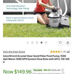 Intex Pool Sand Pump Filter SX1500
