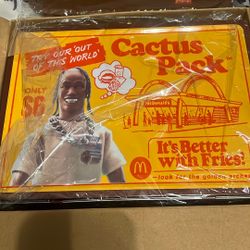 Travis Scott ( Cactus Jack ) McDonald’s Lunch Box And Tray