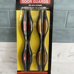 2 New Color Reflective Door Guards for Car Exteriors