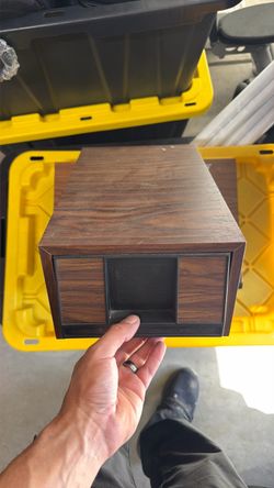 Vintage Wood Grain VHS holder