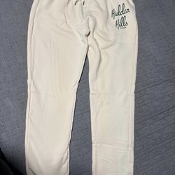 Hidden Hills Sweatpants Cream color Large