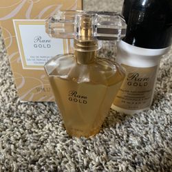 Rare Gold Avon Perfume & Deodorant New In Box