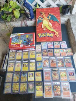 BIG 60 Graded Pokémon Cards Collection $5000! & 200 Promo Holo Charizard Pikachu & More $2000 all for $6000! Or trade