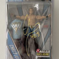 WWE Elite Flashback Chris Jericho Signed Ringside Exclusive Figure JSA COA