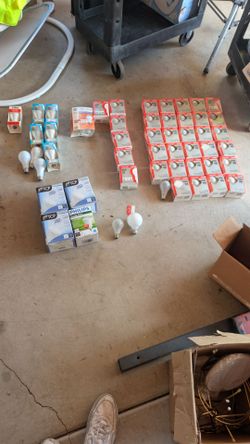 Light bulbs NOT LED miscellaneous about 80 bulbs $20 for all