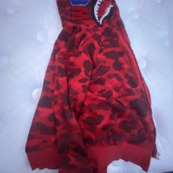 Bape Hoodie Red I’m Willing To Trade