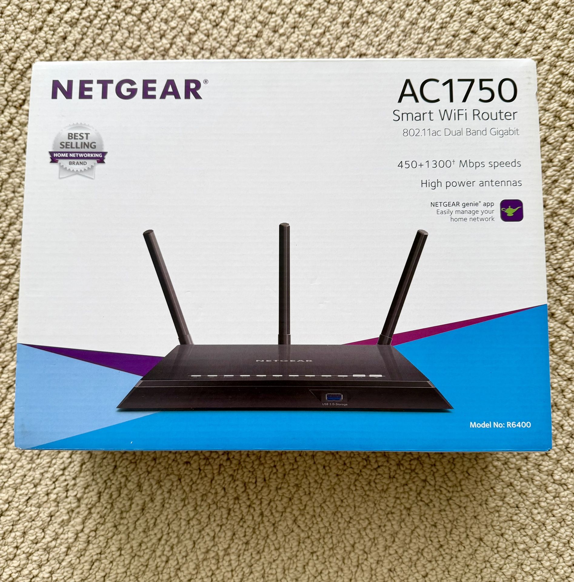 Netgear R6400 AC1750 Smart WiFi Router 802.11ac