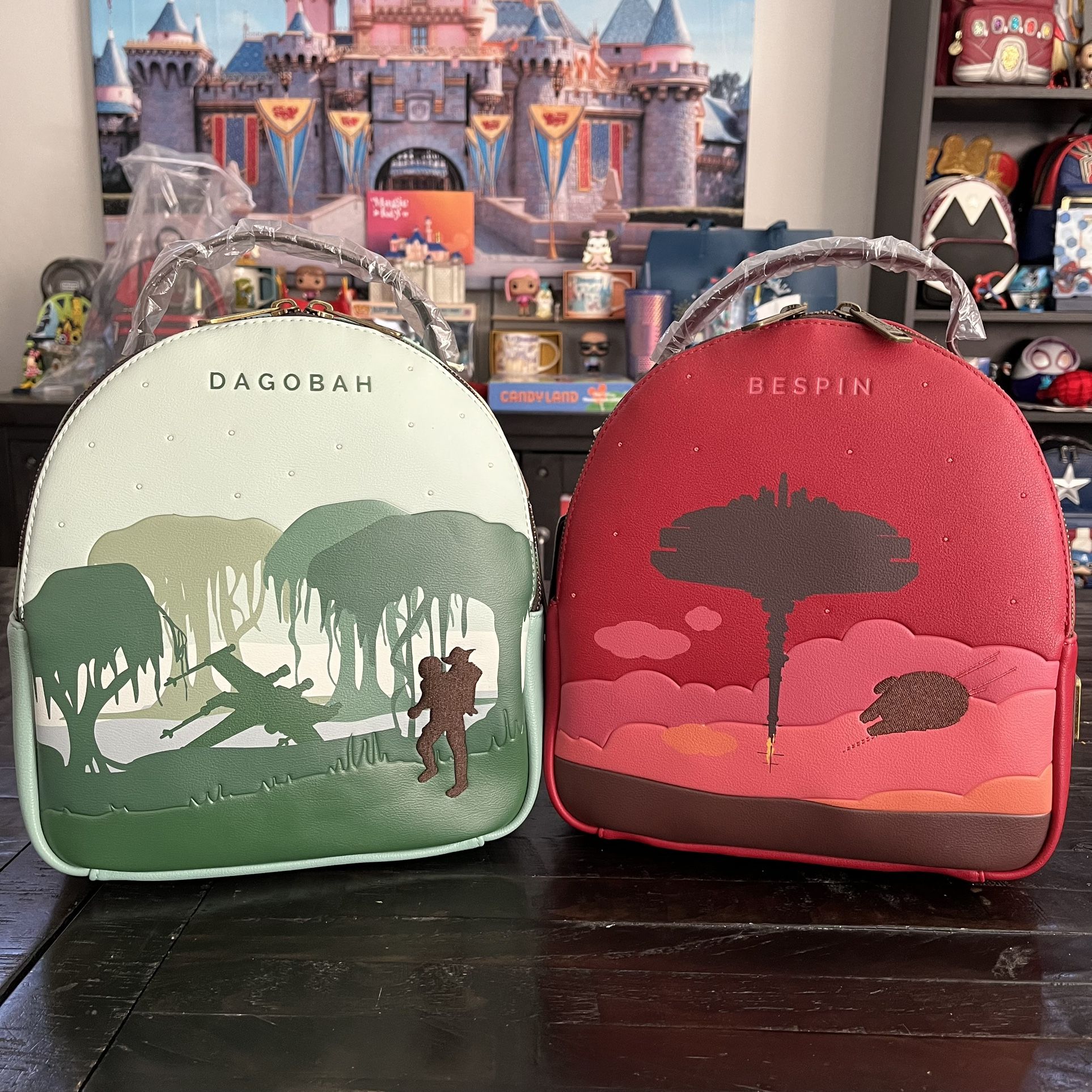 Loungefly Star Wars Dagobah And Bespin Bundled Set Backpack Wallet