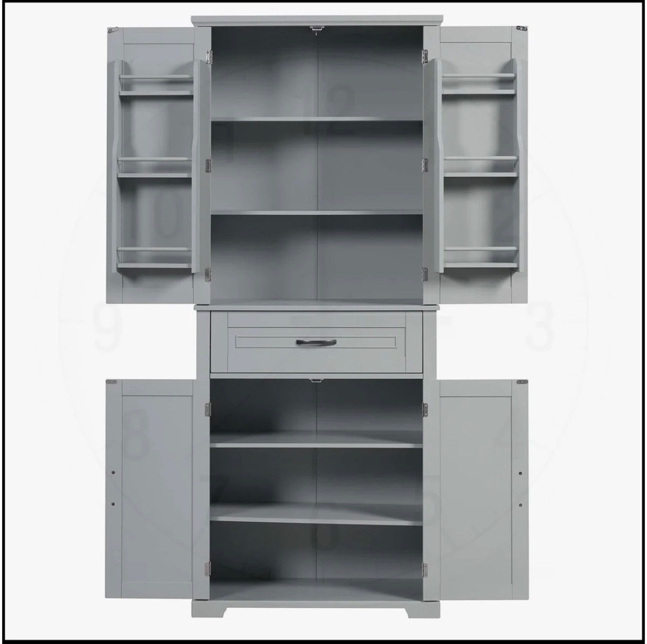 Versatile Bathroom Cabinet With Multiple Compartments And Adjustable Shelves For Optimal Storage