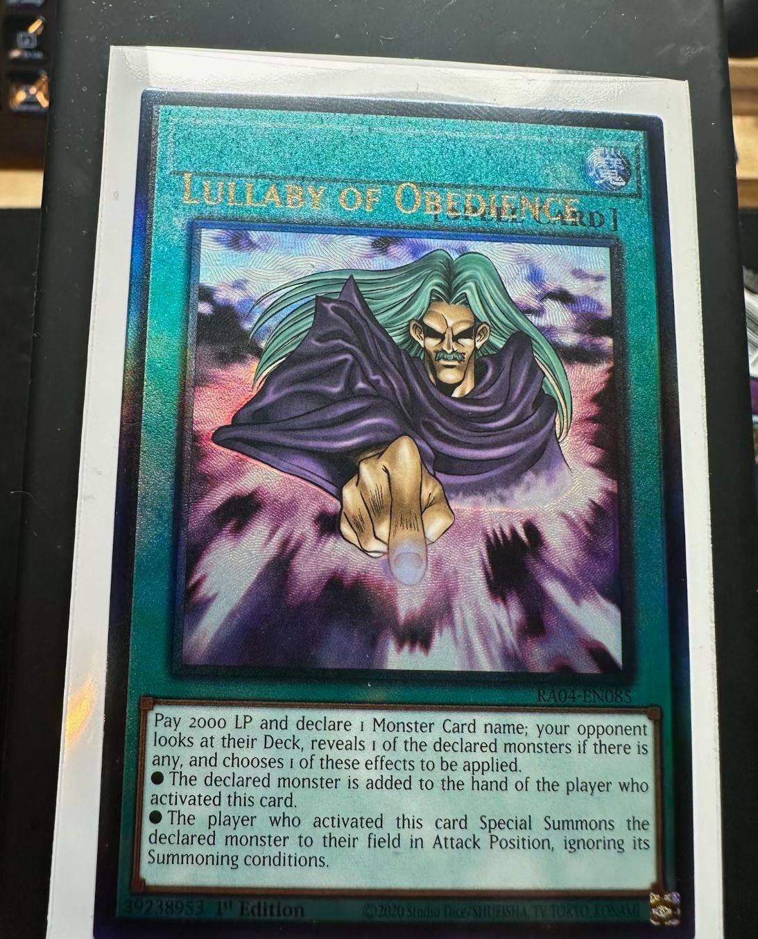 Yu-Gi-Oh *MISSPRINT* LULLABY OF OBEDIENCE