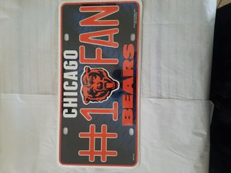 Chicago Bears #1 Fan Plate