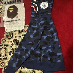 Bape Camo Navy Blue “Busy Shark” Edition