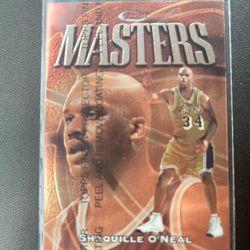1997-98 Finest Masters #217 Shaquille O'Neal Shaq Los Angeles Lakers Unpeeled