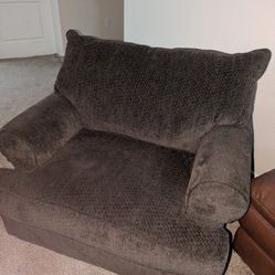 Soft Wool-Adjacent  comfy Arm-chair