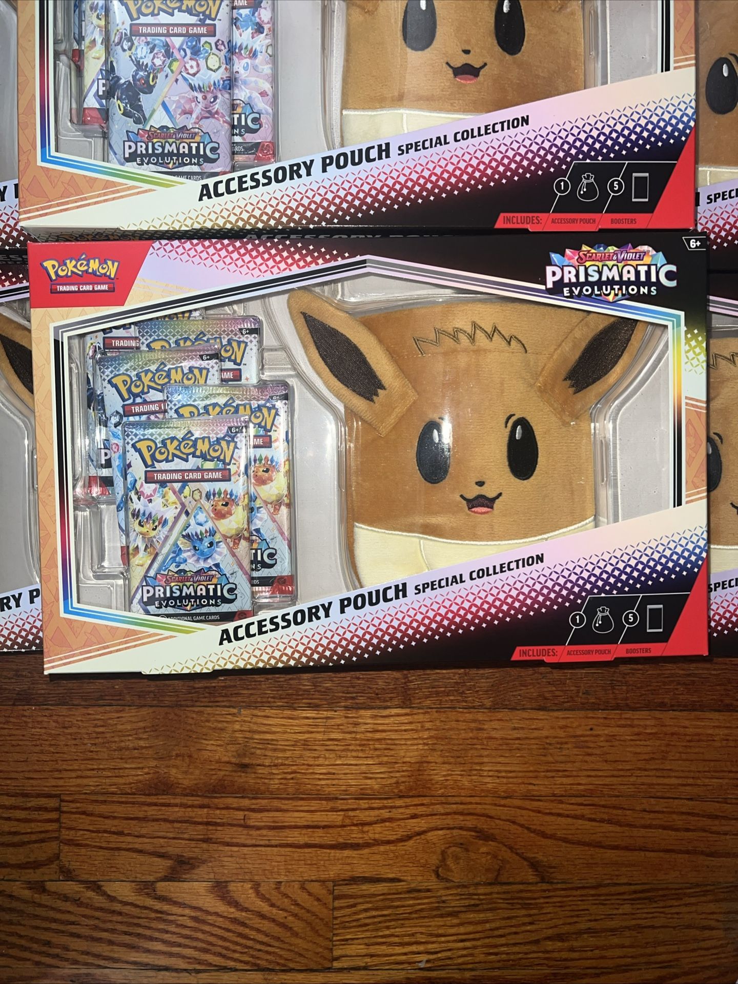 Pokemon Scarlet & Violet Prismatic Evolutions Accessory Pouch Sealed Lot of 10