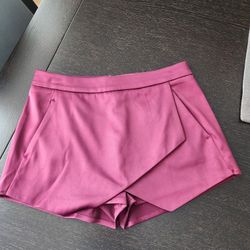 Express Elegant Silky Shorts With Pockets