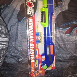 💥 NEW LARGE AIR WARRIOR MONORAIL BLASTER WITH 12 NERF DARTS AND DETACHABLE  SITE