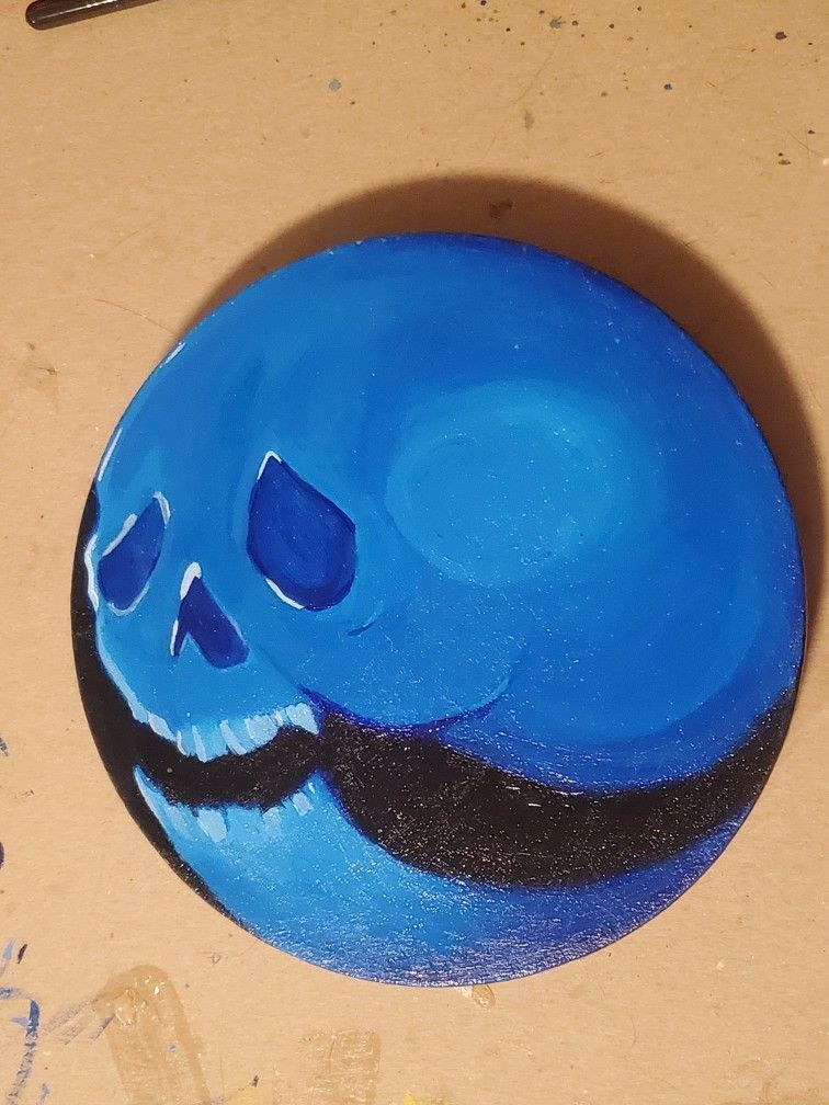 Hand Made Skull Painting