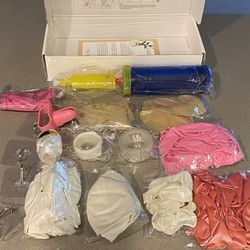 Balloon Garland Arch Kit – Rose Gold Pink and White Balloon Garland with Inflator Pump