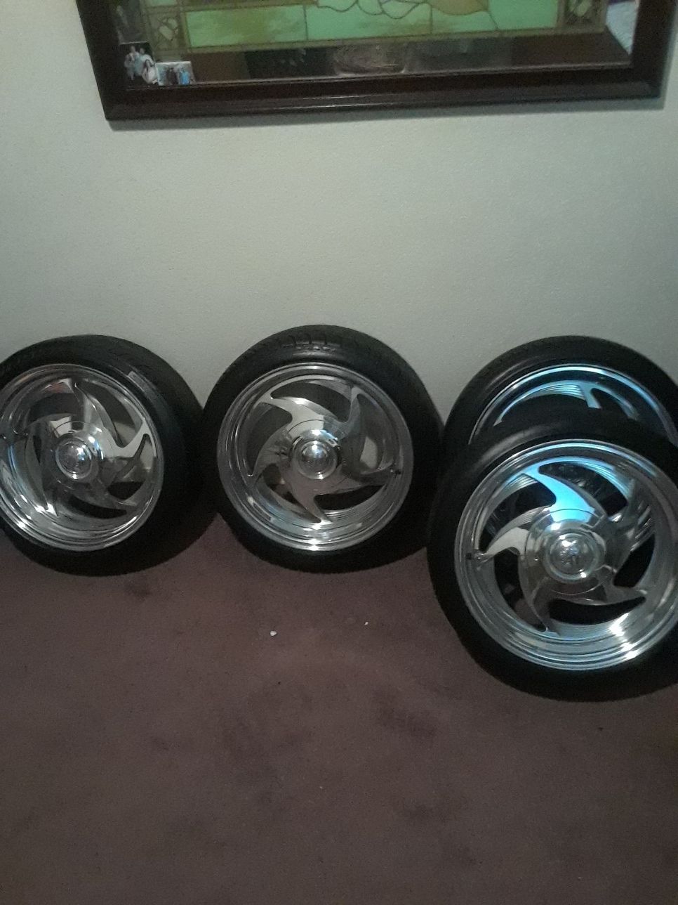 17in.6lug centerlines rims and tires for Chevy truck in good condition selling for 600 dollars